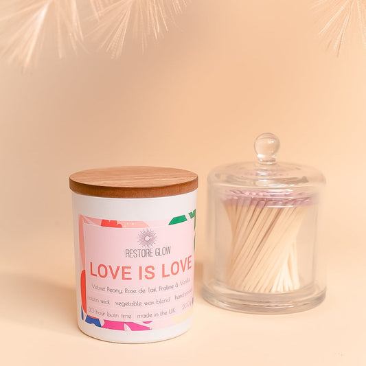 Love is Love candle