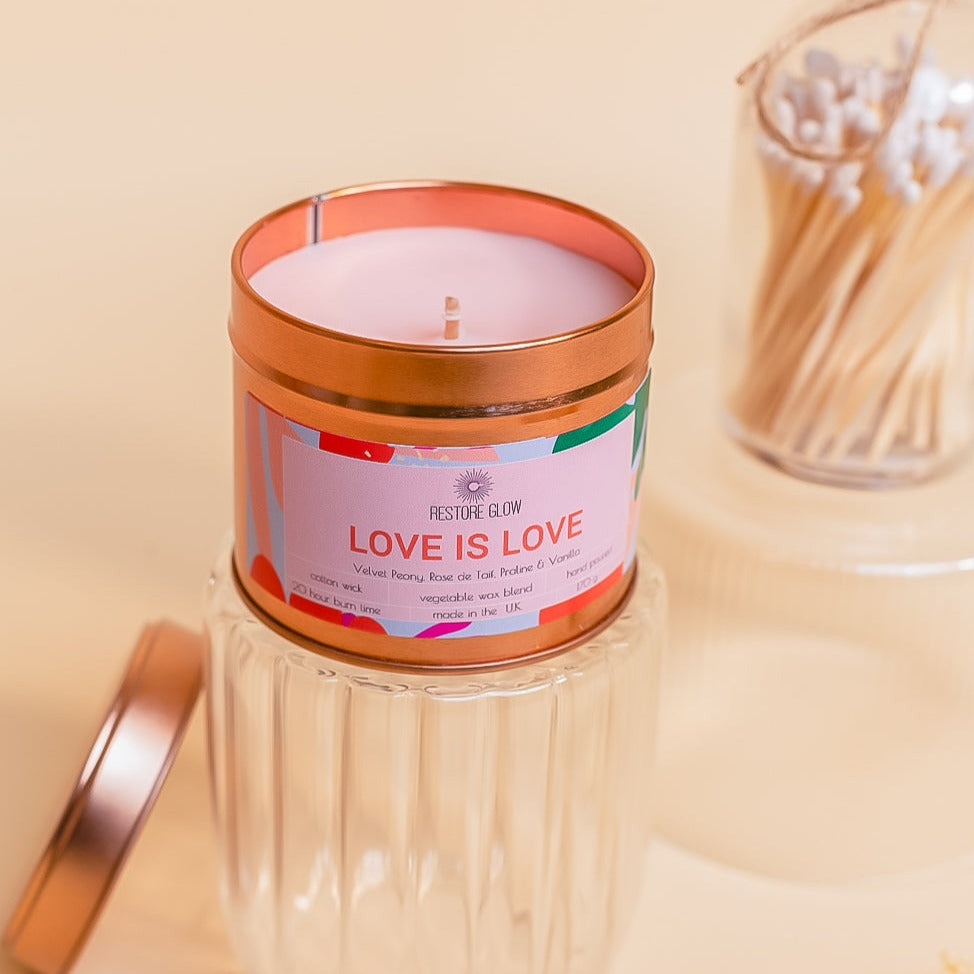 Love is Love candle